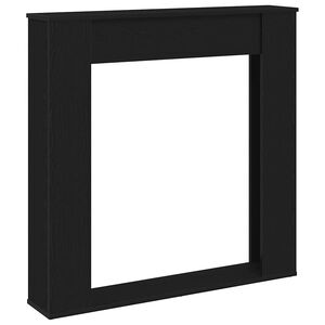 vidaXL Krbov&yacute; r&aacute;m čern&yacute; dub 100 x 20 x 100 cm, konstrukčn&iacute; dřevo