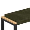 vidaXL Pol&scaron;t&aacute;ř na lavici Hladk&yacute; kord Zelen&aacute; Hloubka 35 cm