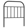 vidaXL Kovov&eacute; n&aacute;hradn&iacute; čelo postele čern&eacute; 90 cm