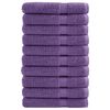 vidaXL Premium ručn&iacute;ky SOLUND 10 ks fialov&eacute; 100 x 200 cm 600 g/m&sup2;