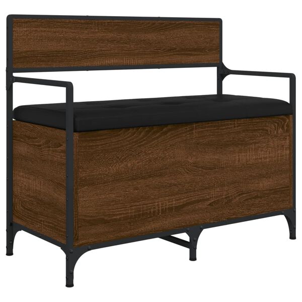 vidaXL &Uacute;ložn&aacute; lavice hněd&yacute; dub 85,5 x 42 x 73,5 cm kompozitn&iacute; dřevo