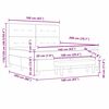 vidaXL Postel s boxspringem s matrac&iacute; s čelo Modr&aacute; 160 x 200 cm textil