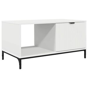 vidaXL Konferenčn&iacute; stolek B&iacute;l&aacute; 90 x 49 x 46 cm Kompozitn&iacute; dřevo