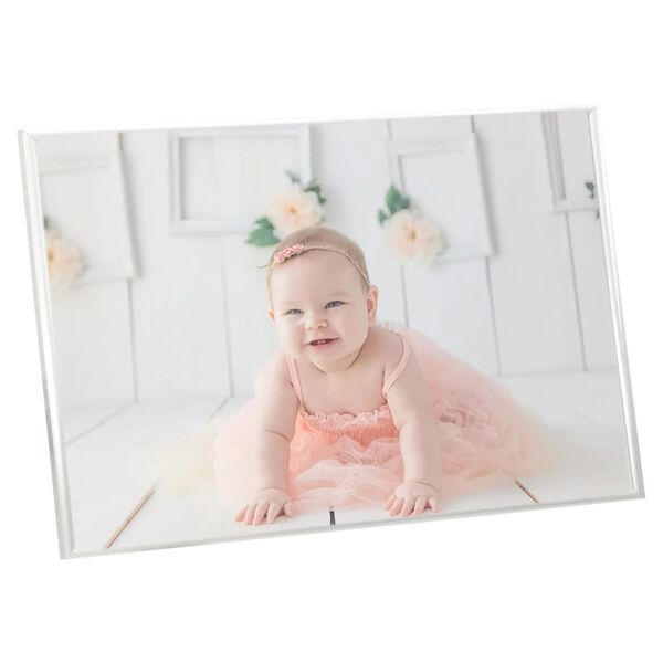 vidaXL Fotor&aacute;mečky kol&aacute;ž 3 ks na stůl stř&iacute;brn&eacute; 21x29,7 cm MDF