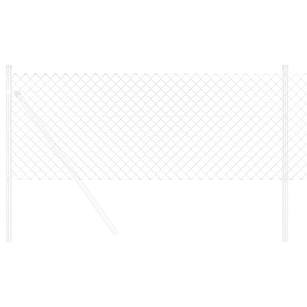 vidaXL Plot z řetězov&yacute;ch odkazů Stř&iacute;brn&aacute; 10 x 0,4 m Pozinkovan&aacute; ocel