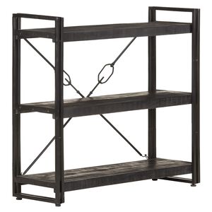vidaXL Knihovna se 3 policemi 90 x 30 x 80 cm masivn&iacute; mangovn&iacute;k