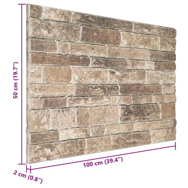 vidaXL N&aacute;stěnn&eacute; panely 10 pcs V&iacute;cebarevn&yacute; 100 x 50 cm EPS pěna