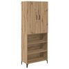 vidaXL Vysok&yacute; bufet Artisanov&yacute; dub 69,5 x 34 x 180 cm Kompozitn&iacute; dřevo