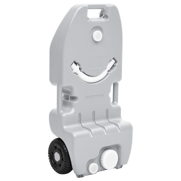 vidaXL N&aacute;drž na vodu na kolečk&aacute;ch pro kempov&aacute;n&iacute; 25 l &scaron;ed&aacute;