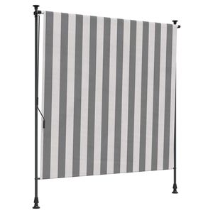 vidaXL Venkovn&iacute; Roleta Antracitov&aacute; a b&iacute;l&aacute; 200 x 270 cm