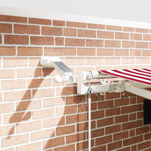 vidaXL Budsorovateln&eacute; zastře&scaron;en&iacute; Červen&aacute; a B&iacute;l&aacute; 450 &times; 350 cm