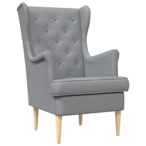 vidaXL křeslo Světle &scaron;ed&aacute; Textil