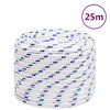 vidaXL Lodn&iacute; lano b&iacute;l&eacute; 18 mm 25 m polypropylen