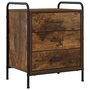 vidaXL Nočn&iacute; skř&iacute;ňka Kouřov&yacute; dub 48 x 36,5 x 60 cm Kompozitn&iacute; dřevo