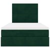 vidaXL Osmansk&yacute; r&aacute;m postele s matracemi tmavě zelen&aacute; 120x200cm samet