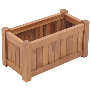 vidaXL Vyv&yacute;&scaron;en&yacute; z&aacute;hon 50 x 25 x 25 cm masivn&iacute; teakov&eacute; dřevo