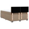 vidaXL Box spring postel s matrac&iacute; cappuccino 160x200 cm uměl&aacute; kůže