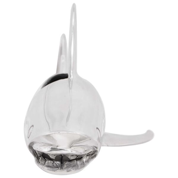 vidaXL Socha Stříbrná 68 x 20 x 24 cm Hliník