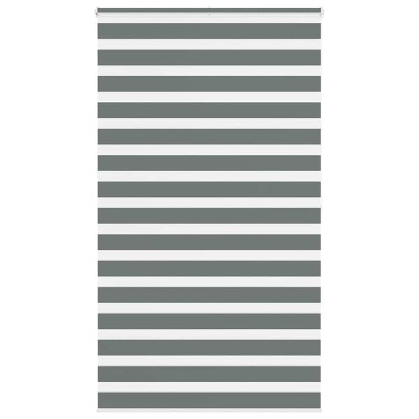 vidaXL Zebra roleta tmavě &scaron;ed&aacute; 125x200cm &scaron;&iacute;řka l&aacute;tky 120,9cm polyester