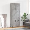 vidaXL Skříň highboard betonově šedá 69,5x34x180 cm kompozitní dřevo