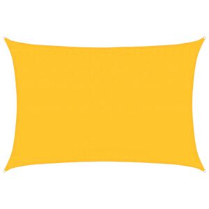 vidaXL Plachta proti slunci 160 g/m&sup2; obd&eacute;ln&iacute;k žlut&aacute; 3,5 x 4,5 m HDPE