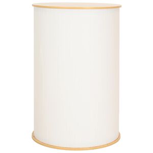 vidaXL Promo stolek Světle hněd&aacute; a b&iacute;l&aacute; &Oslash; 60 x 93 cm