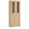 vidaXL Skř&iacute;ň highboard dub sonoma 69,5 x 34 x 180 cm kompozitn&iacute; dřevo