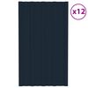 vidaXL Stře&scaron;n&iacute; panel 12 pcs Antracit 80 x 45 cm Pozinkovan&aacute; ocel