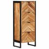 vidaXL Koupelnov&aacute; skř&iacute;ňka 40 x 30 x 100 cm masivn&iacute; ak&aacute;cie a železo