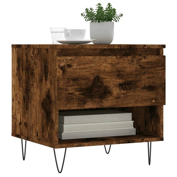 vidaXL Konferenčn&iacute; stolky 2 ks kouřov&yacute; dub 50x46x50cm kompozitn&iacute; dřevo