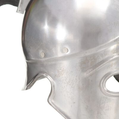 vidaXL Řecká antická přilba pro LARPy replika stříbro ocel