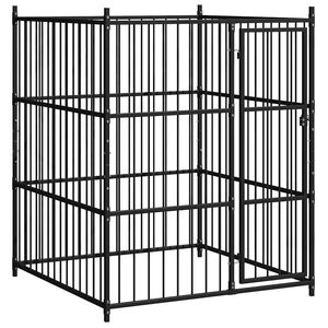 vidaXL Venkovn&iacute; ps&iacute; kotec 150 x 150 x 185 cm