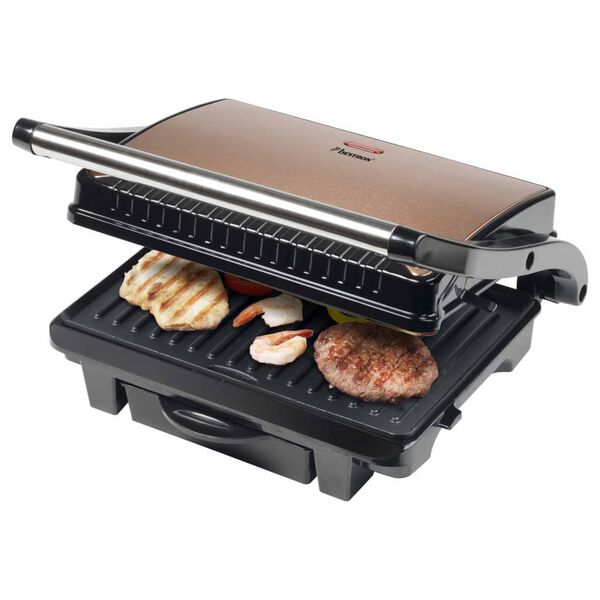Bestron Grill na panini ASW113CO 1000 W čern&yacute; a měď
