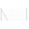 vidaXL Plotový sloupek. Stříbrná 10 x 1 m (25 x 25 mm síť) Ocel