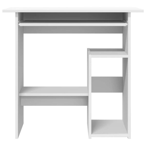 vidaXL Psac&iacute; stůl b&iacute;l&yacute; 80 x 45 x 74 cm kompozitn&iacute; dřevo