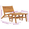 vidaXL Zahradní židle s podnožkou masivní teakové dřevo