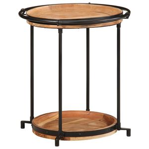 vidaXL Odkládací stolek Ø55x60 cm masivní akáciové dřevo