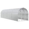 vidaXL Kuřec&iacute; kurn&iacute;k Stř&iacute;brn&aacute; 800 x 200 x 200 cm Pozinkovan&aacute; ocel
