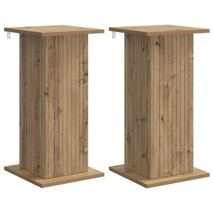 vidaXL Stojan na rostliny 2 ks Dub artisan 30,5 x 30 x 60,5 cm