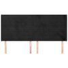 vidaXL Čelo postele typu u&scaron;&aacute;k čern&eacute; 203x16x118/128 cm samet