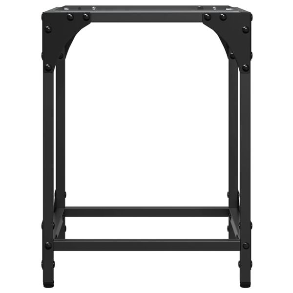 vidaXL Konferenčn&iacute; stolky průhledn&aacute; skleněn&aacute; deska 2ks 30x30x40cm ocel