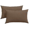 vidaXL Pohovkov&eacute; pol&scaron;t&aacute;ře 2 pcs Hněd&aacute; 50 x 30 cm textil