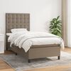 vidaXL Box spring postel s matrac&iacute; taupe 90x190 cm textil