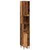 vidaXL Koupelnov&aacute; skř&iacute;ňka old wood 30 x 30 x 190 cm kompozitn&iacute; dřevo