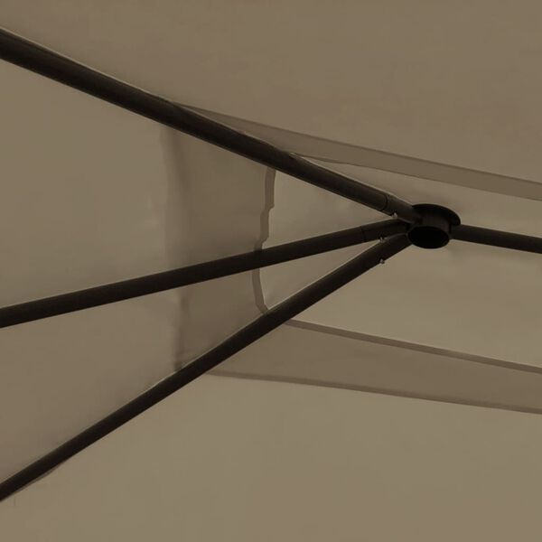 vidaXL Altán 3 x 4 x 2,6 m taupe 160 g/m²