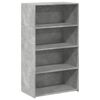vidaXL Skř&iacute;ň highboard betonově &scaron;ed&aacute; 70 x 41 x 124 cm kompozitn&iacute; dřevo