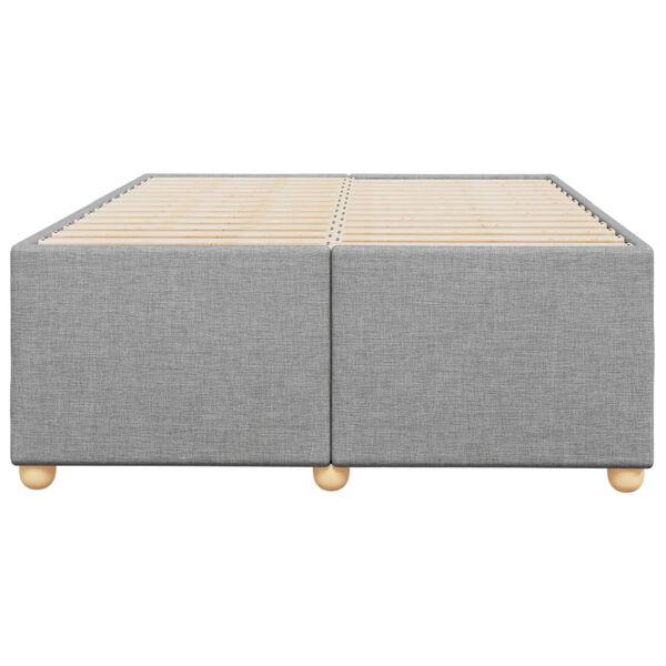 vidaXL Rám postele bez matrací světle šedá 120x190 cm textil