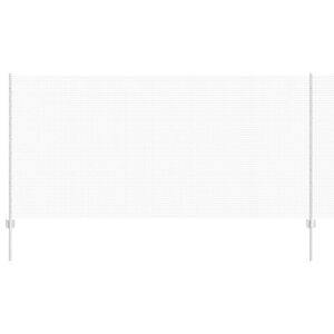 vidaXL Plot s sloupkem Stř&iacute;brn&aacute; 1,2 x 25 m Ocel