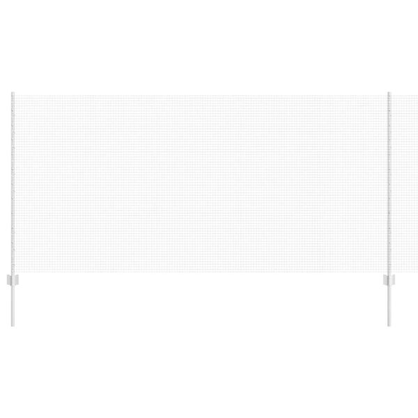 vidaXL Plot s sloupkem Stř&iacute;brn&aacute; 1,2 x 25 m Ocel