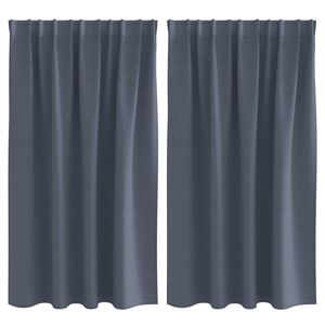 vidaXL Z&aacute;věsy na zatemněn&iacute; s kroužky 2 pcs Antracit 140 x 140 cm